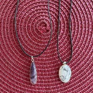 Natural stone necklaces